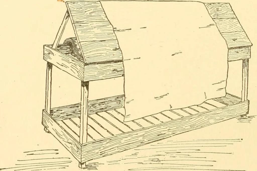An illustration from Cyclopedia of textile work : a general reference library on cotton, woollen and worsted yarn manufacture, weaving, designing, chemistry and dyeing, finishing, knitting, and allied subjects, 1907, leaf 21