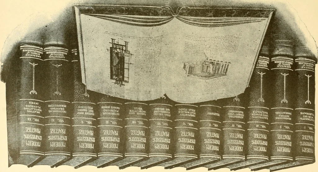 An illustration from Cyclopedia of textile work : a general reference library on cotton, woollen and worsted yarn manufacture, weaving, designing, chemistry and dyeing, finishing, knitting, and allied subjects, 1907, leaf 367