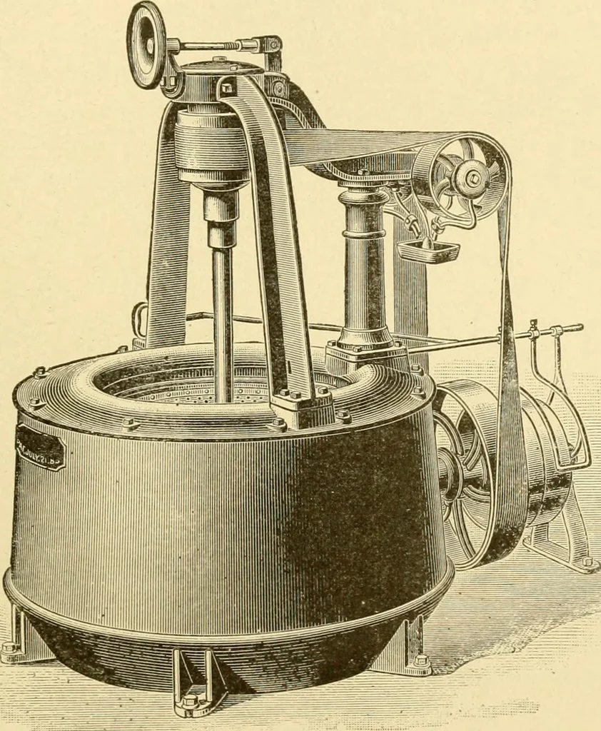 An illustration from Cyclopedia of textile work : a general reference library on cotton, woollen and worsted yarn manufacture, weaving, designing, chemistry and dyeing, finishing, knitting, and allied subjects, 1907, leaf 84