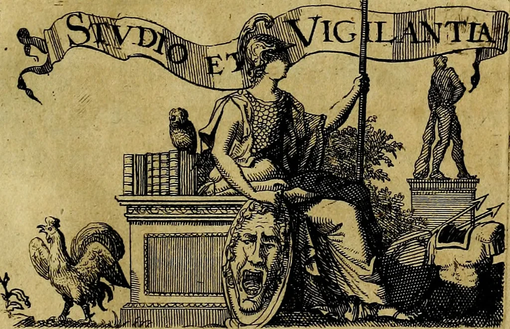 An illustration from Dactyliothecae, seu Annulorum sigillarium quorum priscos tam Graecos quam Romanos usus, ex ferro, aere, argento & auro promptuarii ... Collectis aliunde & ineditis & editis annulorum figuris auctior;, 1695, leaf 10