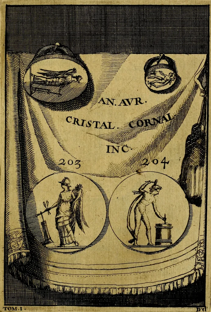 An illustration from Dactyliothecae, seu Annulorum sigillarium quorum priscos tam Graecos quam Romanos usus, ex ferro, aere, argento & auro promptuarii ... Collectis aliunde & ineditis & editis annulorum figuris auctior;, 1695, leaf 296