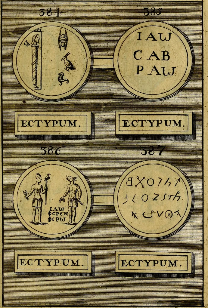 An illustration from Dactyliothecae, seu Annulorum sigillarium quorum priscos tam Graecos quam Romanos usus, ex ferro, aere, argento & auro promptuarii ... Collectis aliunde & ineditis & editis annulorum figuris auctior;, 1695, leaf 560