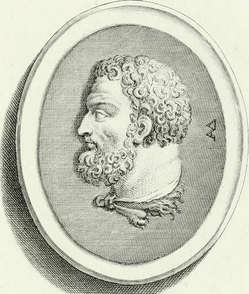 An illustration from Dactyliotheca Smithiana, 1767, leaf 490
