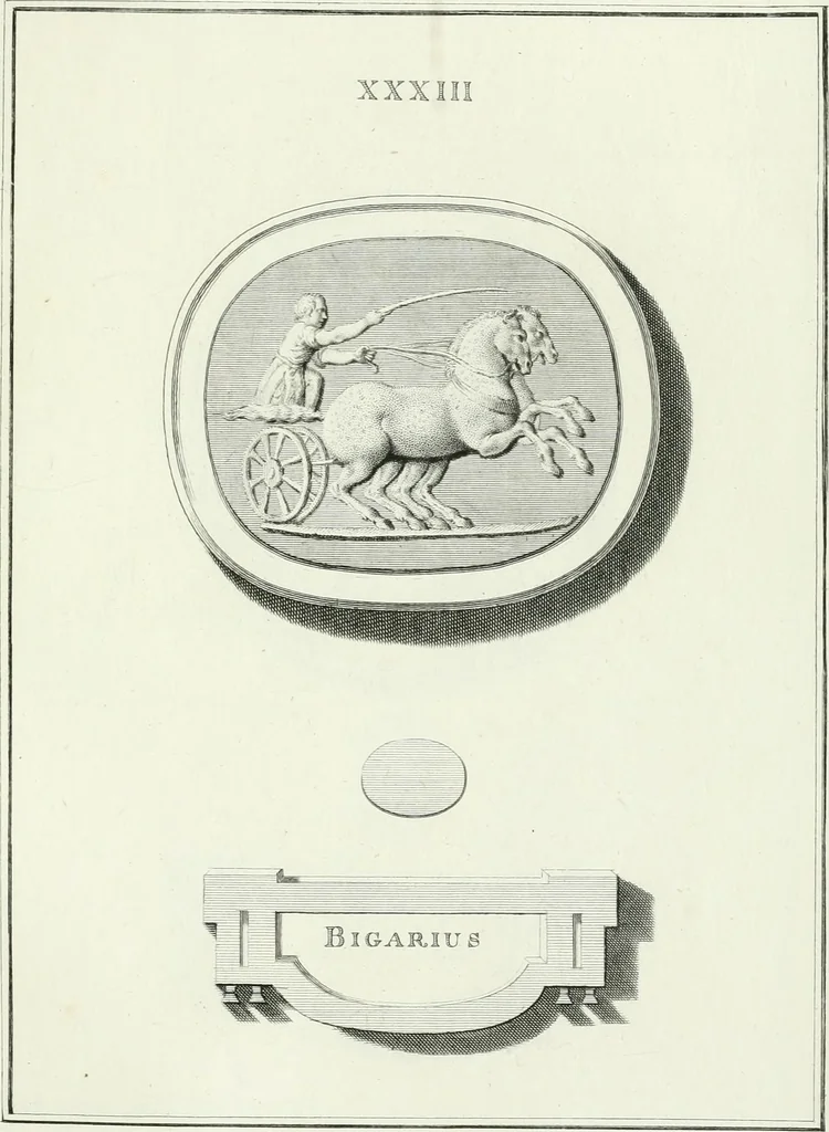 An illustration from Dactyliotheca Smithiana, 1767, leaf 500