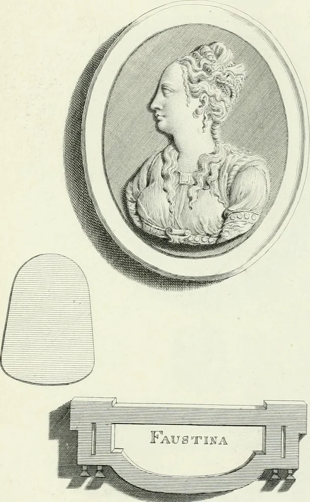 An illustration from Dactyliotheca Smithiana, 1767, leaf 604