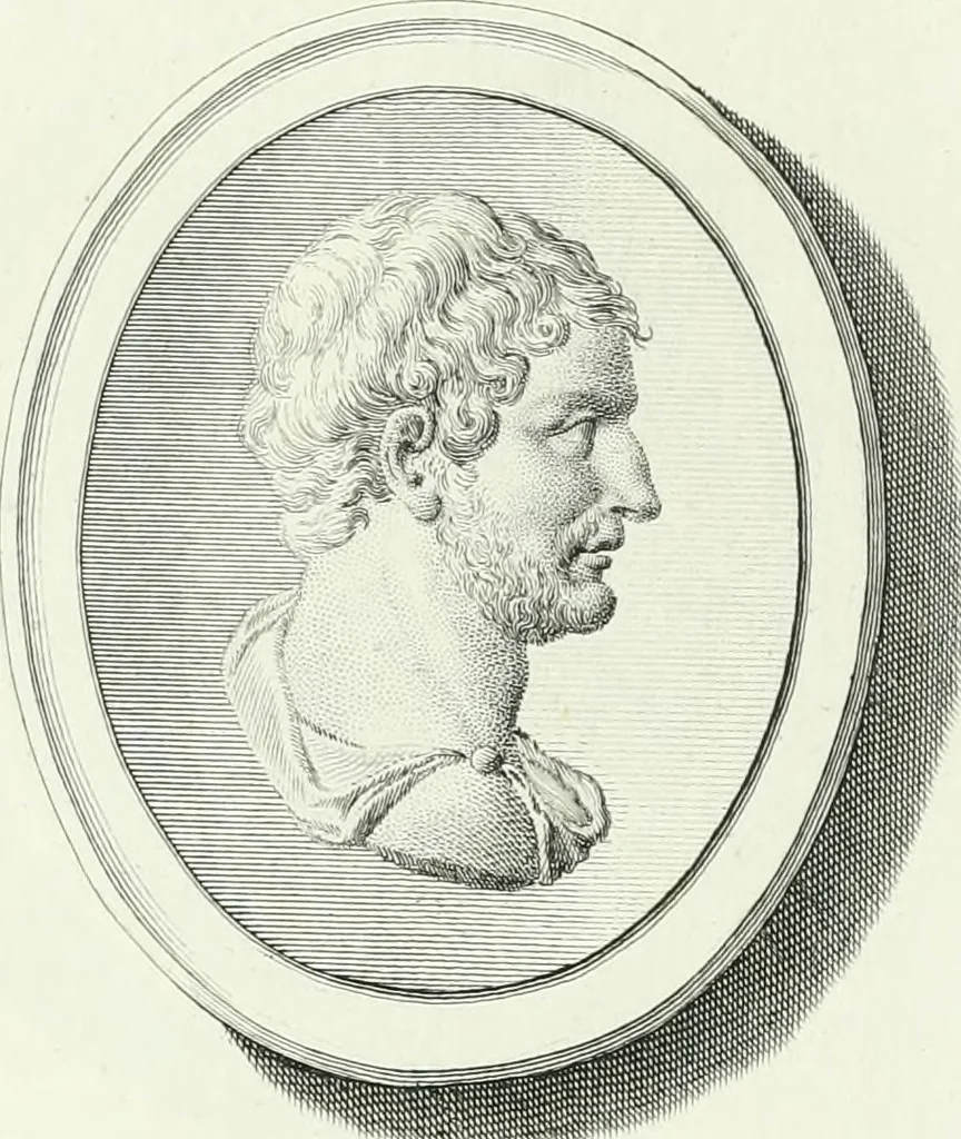 An illustration from Dactyliotheca Smithiana, 1767, leaf 612