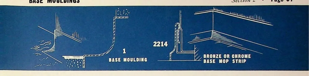 An illustration from Dahlstrom Metal Mouldings 1967, 1967, leaf 57
