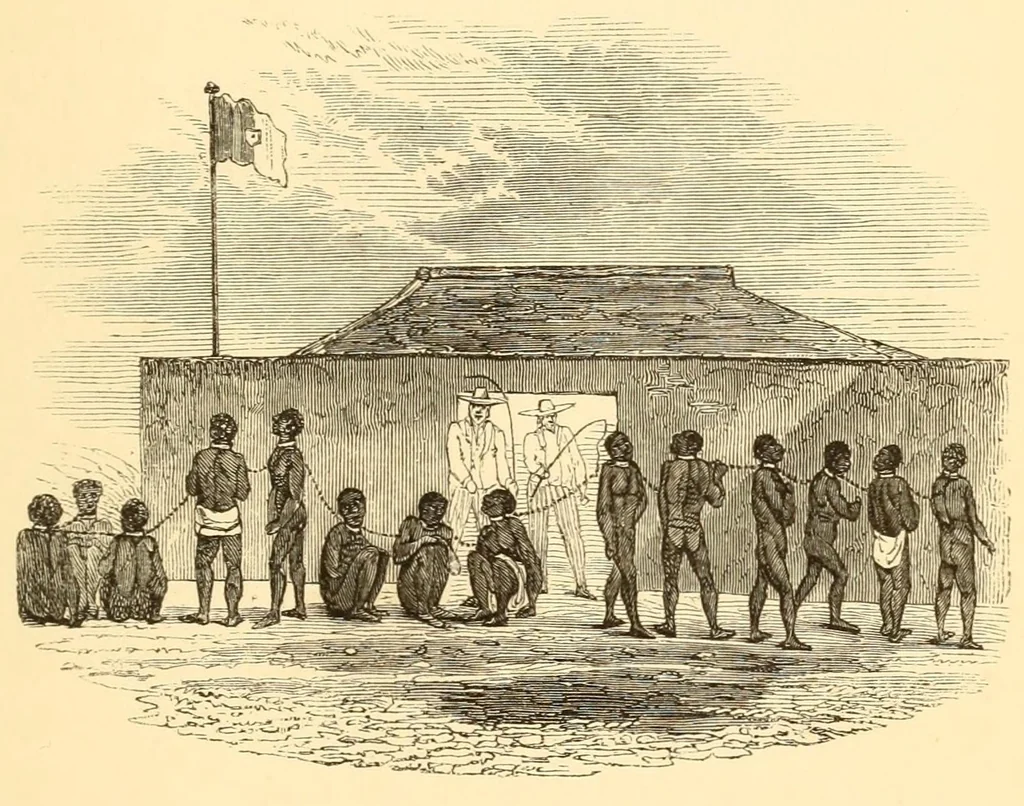 An illustration from Dahomey and the Dahomans; being the journals of two missions to the king of Dahomey, and residence at his capital, in the year 1849 and 1850, 1851, leaf 125