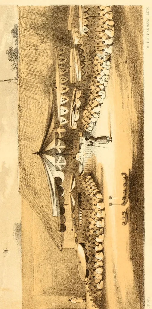 An illustration from Dahomey and the Dahomans; being the journals of two missions to the king of Dahomey, and residence at his capital, in the year 1849 and 1850, 1851, leaf 295