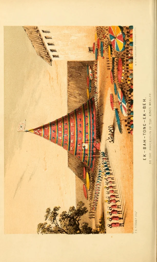An illustration from Dahomey and the Dahomans; being the journals of two missions to the king of Dahomey, and residence at his capital, in the year 1849 and 1850, 1851, leaf 318