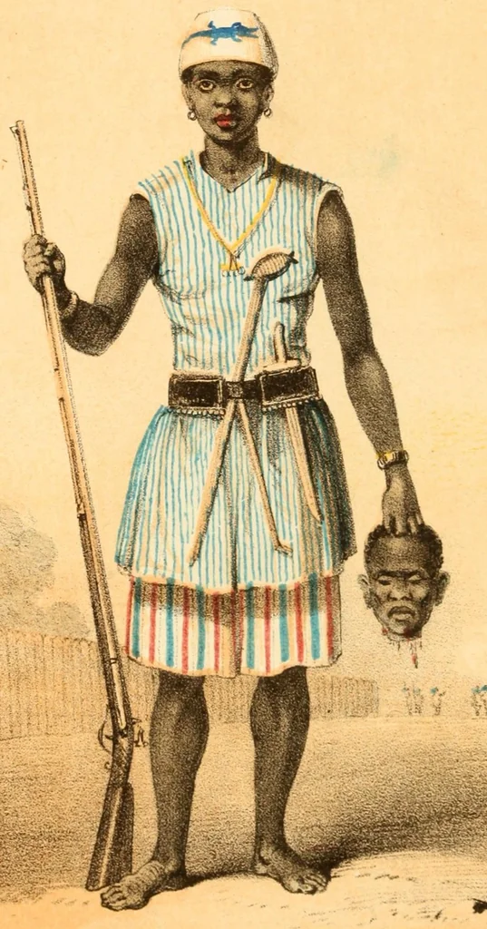 An illustration from Dahomey and the Dahomans; being the journals of two missions to the king of Dahomey, and residence at his capital, in the year 1849 and 1850, 1851, leaf 42