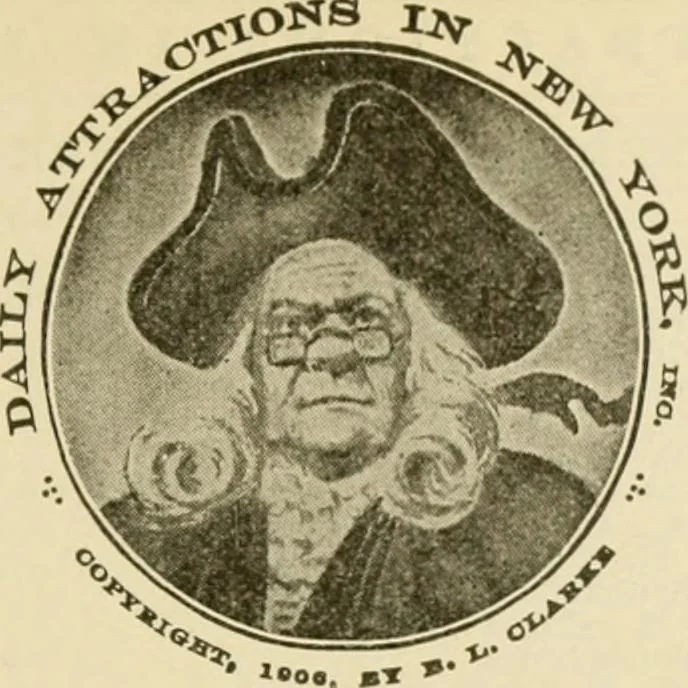 An illustration from Daily attractions in New York. Advance information of art exhibitions, lectures, concerts, churches, theatres, railroads, Pullman accommodations, points of interest, where to dine, etc. .., 1906, leaf 103