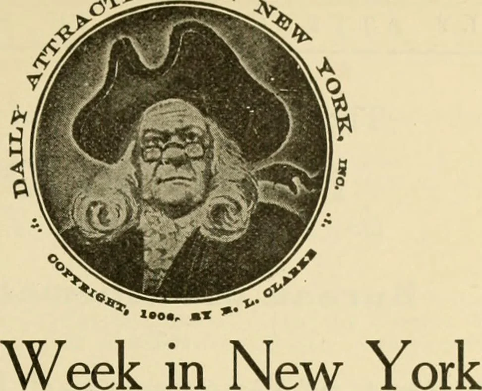 An illustration from Daily attractions in New York. Advance information of art exhibitions, lectures, concerts, churches, theatres, railroads, Pullman accommodations, points of interest, where to dine, etc. .., 1906, leaf 11