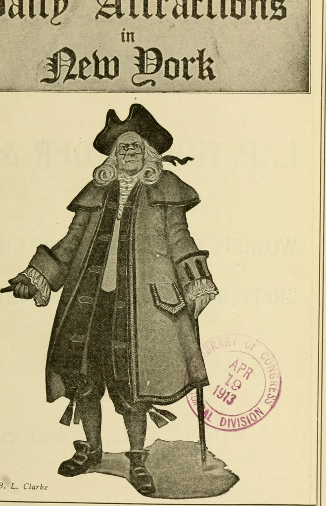 An illustration from Daily attractions in New York. Advance information of art exhibitions, lectures, concerts, churches, theatres, railroads, Pullman accommodations, points of interest, where to dine, etc. .., 1906, leaf 163