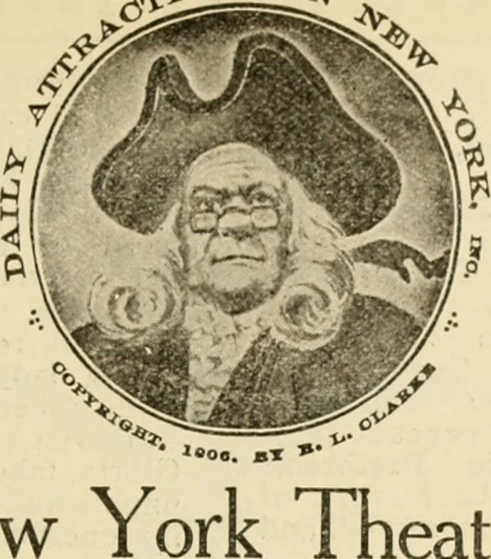 An illustration from Daily attractions in New York. Advance information of art exhibitions, lectures, concerts, churches, theatres, railroads, Pullman accommodations, points of interest, where to dine, etc. .., 1906, leaf 181
