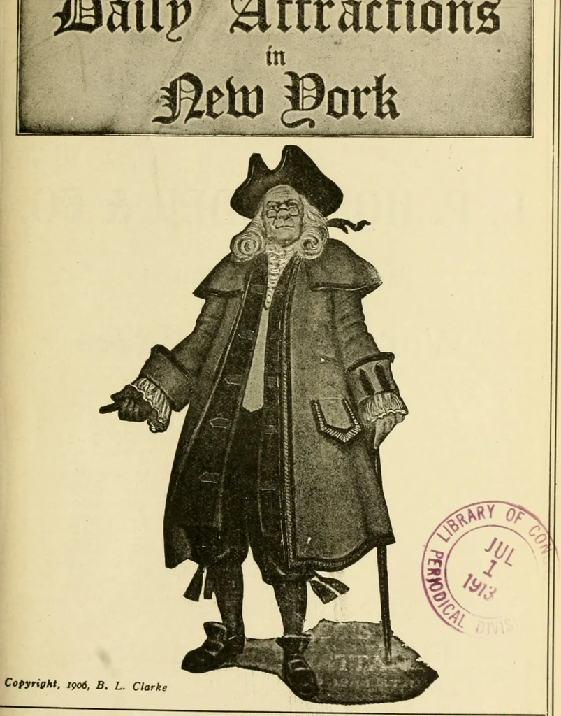 An illustration from Daily attractions in New York. Advance information of art exhibitions, lectures, concerts, churches, theatres, railroads, Pullman accommodations, points of interest, where to dine, etc. .., 1906, leaf 515