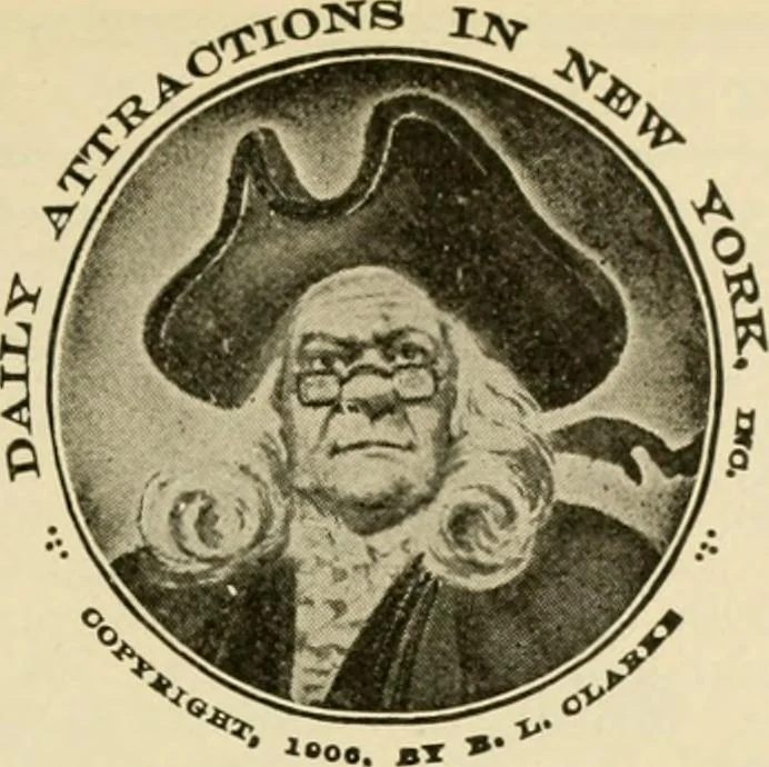 An illustration from Daily attractions in New York. Advance information of art exhibitions, lectures, concerts, churches, theatres, railroads, Pullman accommodations, points of interest, where to dine, etc. .., 1906, leaf 55