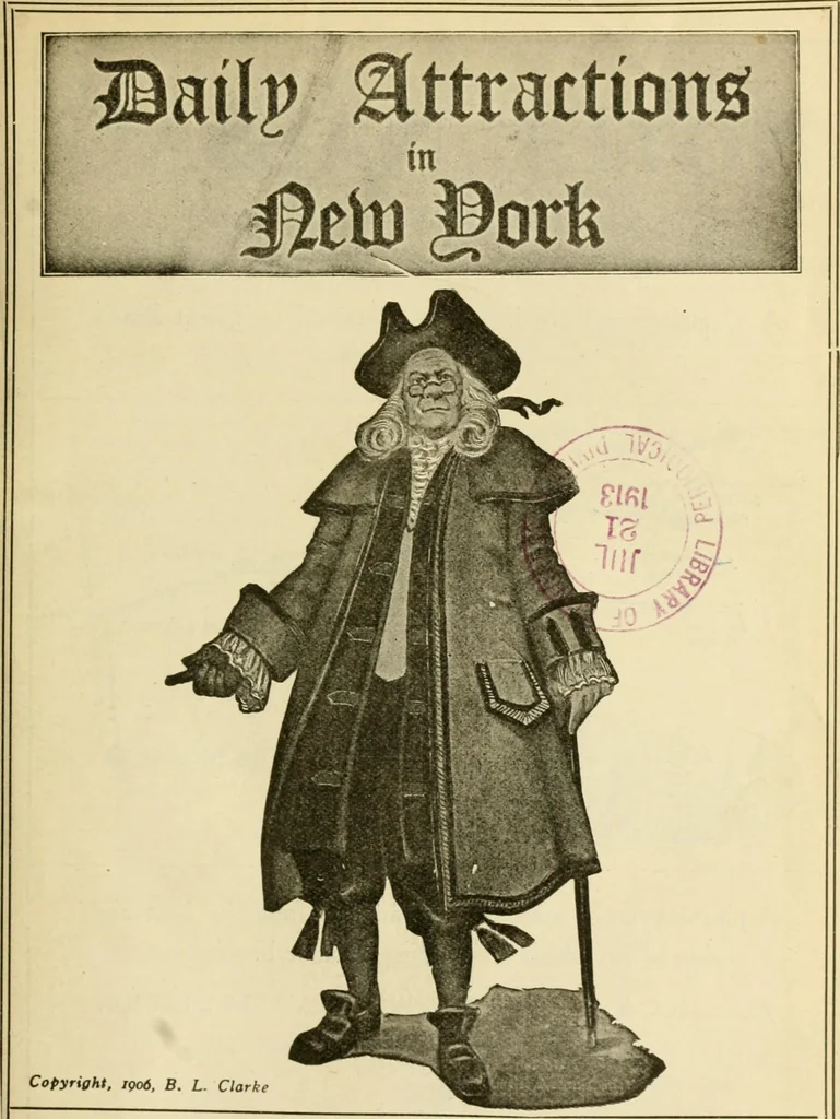An illustration from Daily attractions in New York. Advance information of art exhibitions, lectures, concerts, churches, theatres, railroads, Pullman accommodations, points of interest, where to dine, etc. .., 1906, leaf 611