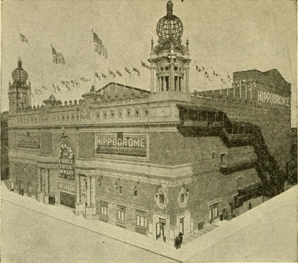 An illustration from Daily attractions in New York. Advance information of art exhibitions, lectures, concerts, churches, theatres, railroads, Pullman accommodations, points of interest, where to dine, etc. .., 1906, leaf 798