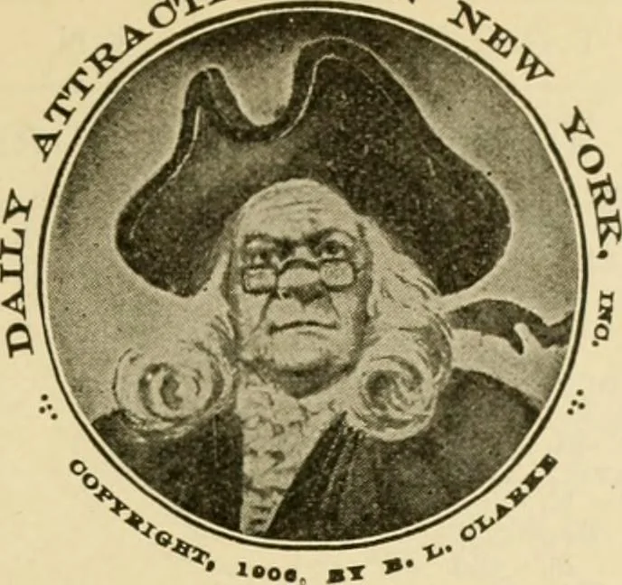 An illustration from Daily attractions in New York. Advance information of art exhibitions, lectures, concerts, churches, theatres, railroads, Pullman accommodations, points of interest, where to dine, etc. .., 1906, leaf 9
