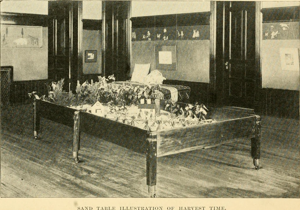 An illustration from Daily program of gift and occupation work, 1904, leaf 27