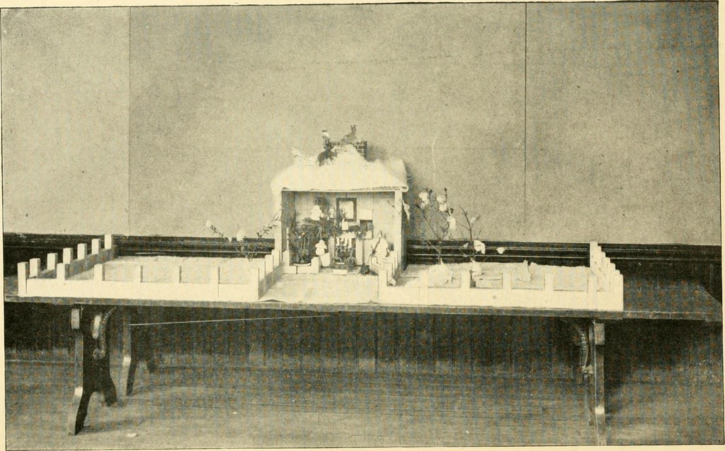 An illustration from Daily program of gift and occupation work, 1904, leaf 45