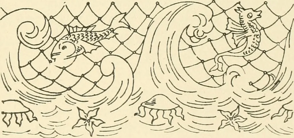 An illustration from Dainty work for pleasure and profit, 1891, leaf 104