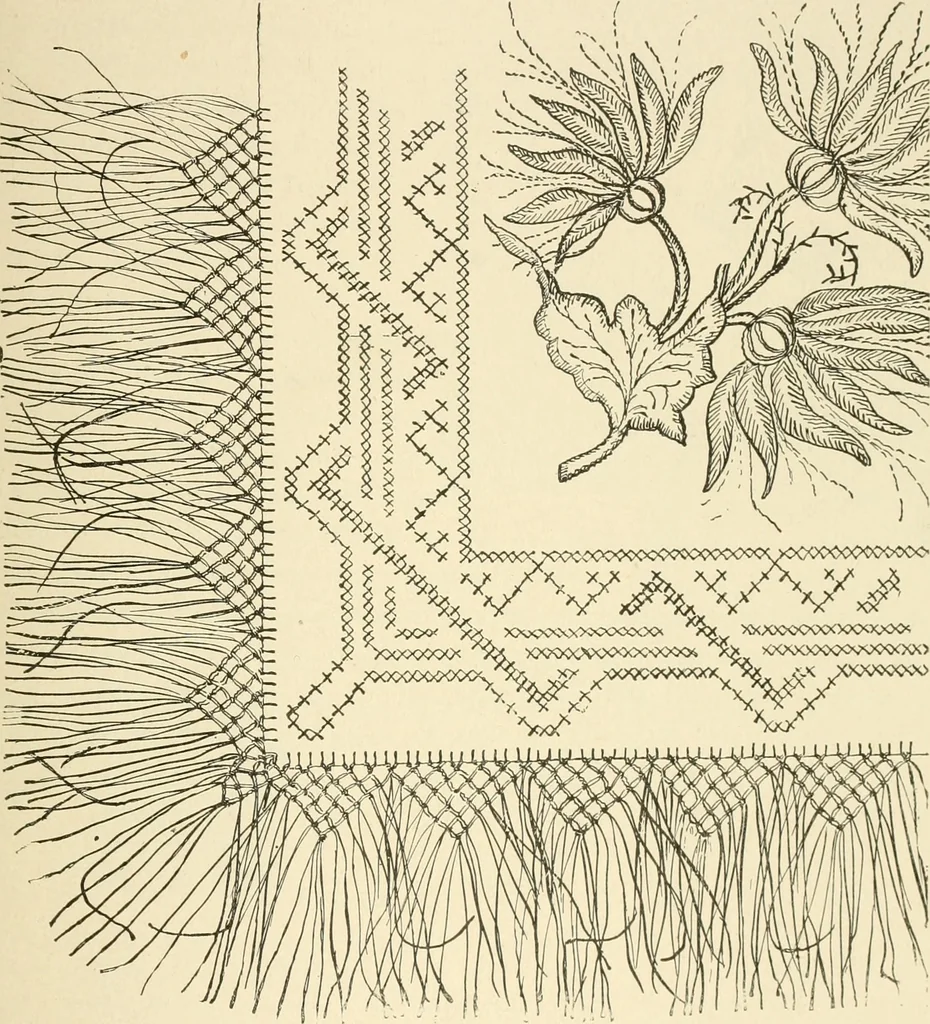 An illustration from Dainty work for pleasure and profit, 1891, leaf 132
