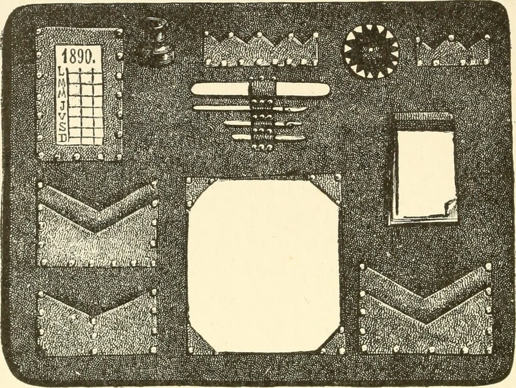 An illustration from Dainty work for pleasure and profit, 1891, leaf 209