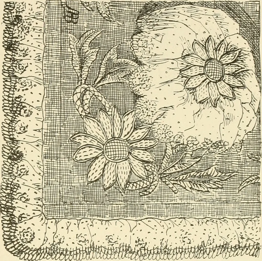 An illustration from Dainty work for pleasure and profit, 1891, leaf 212