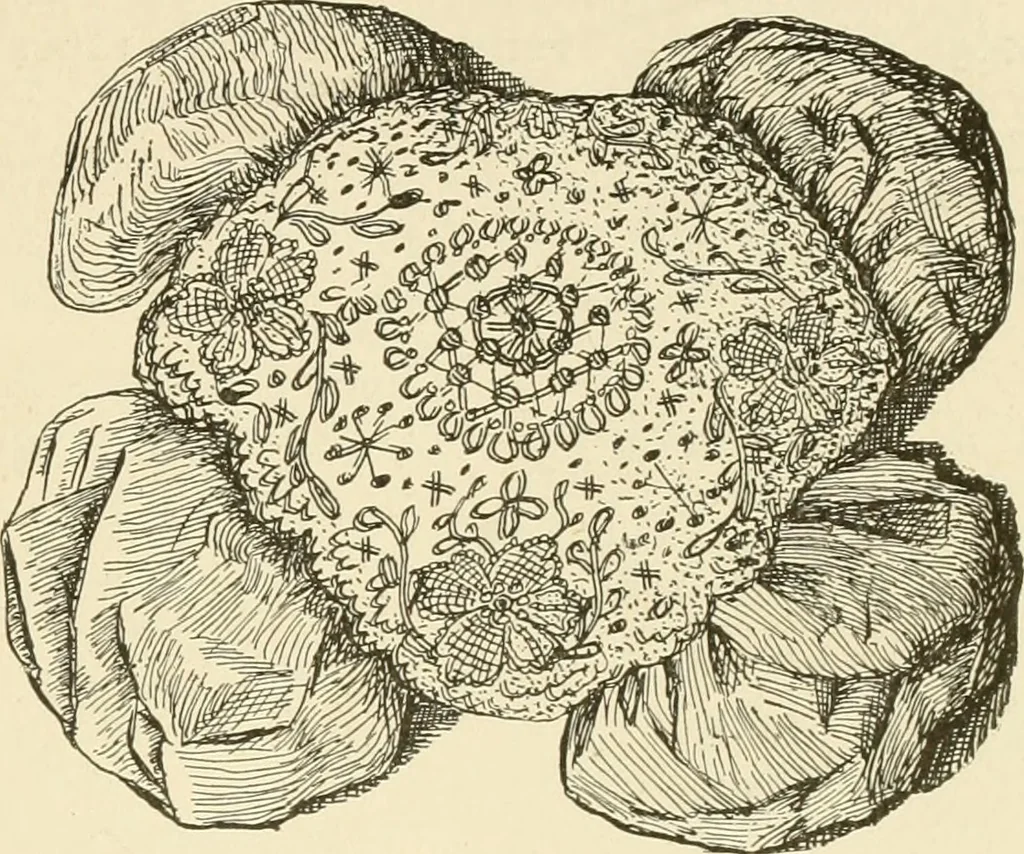 An illustration from Dainty work for pleasure and profit, 1891, leaf 214