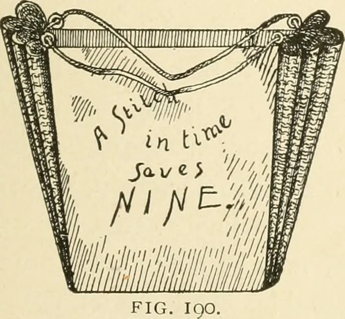An illustration from Dainty work for pleasure and profit, 1891, leaf 222