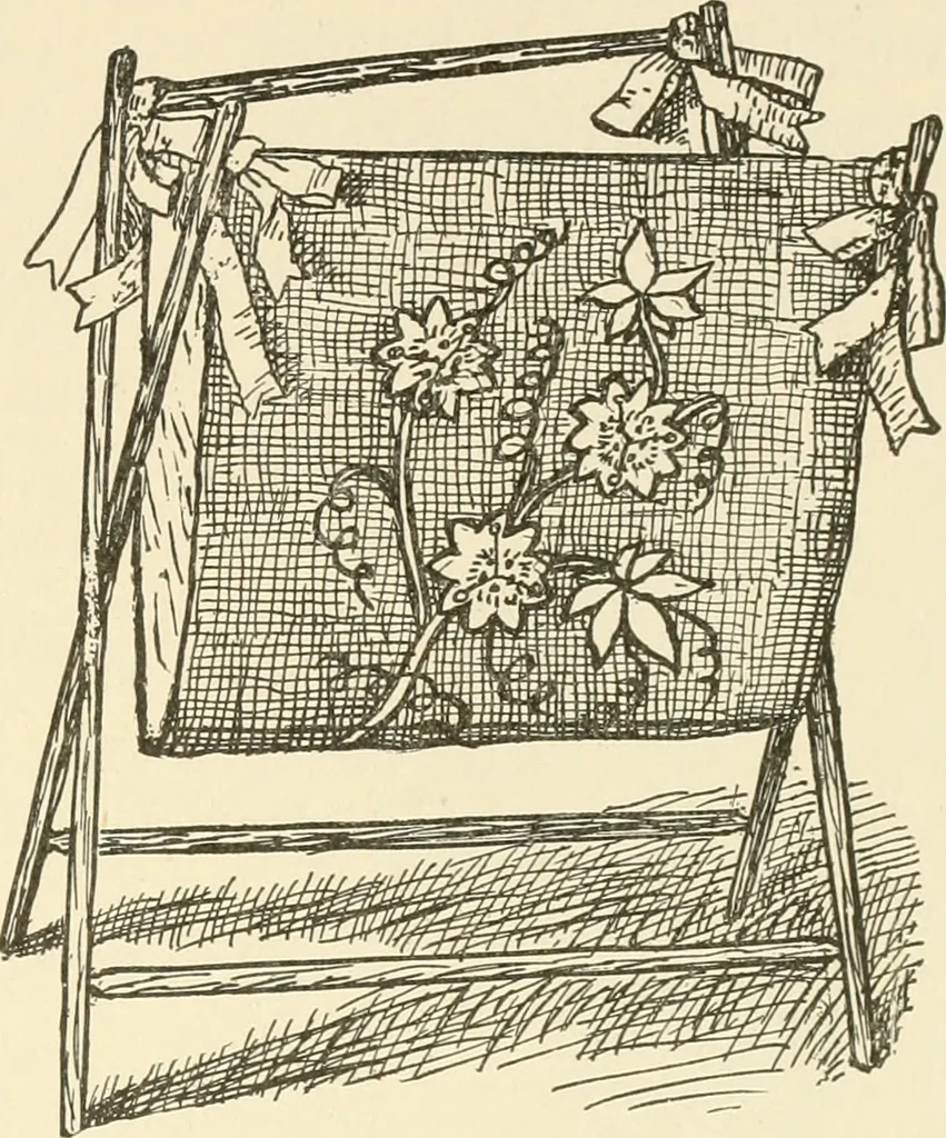 An illustration from Dainty work for pleasure and profit, 1891, leaf 244