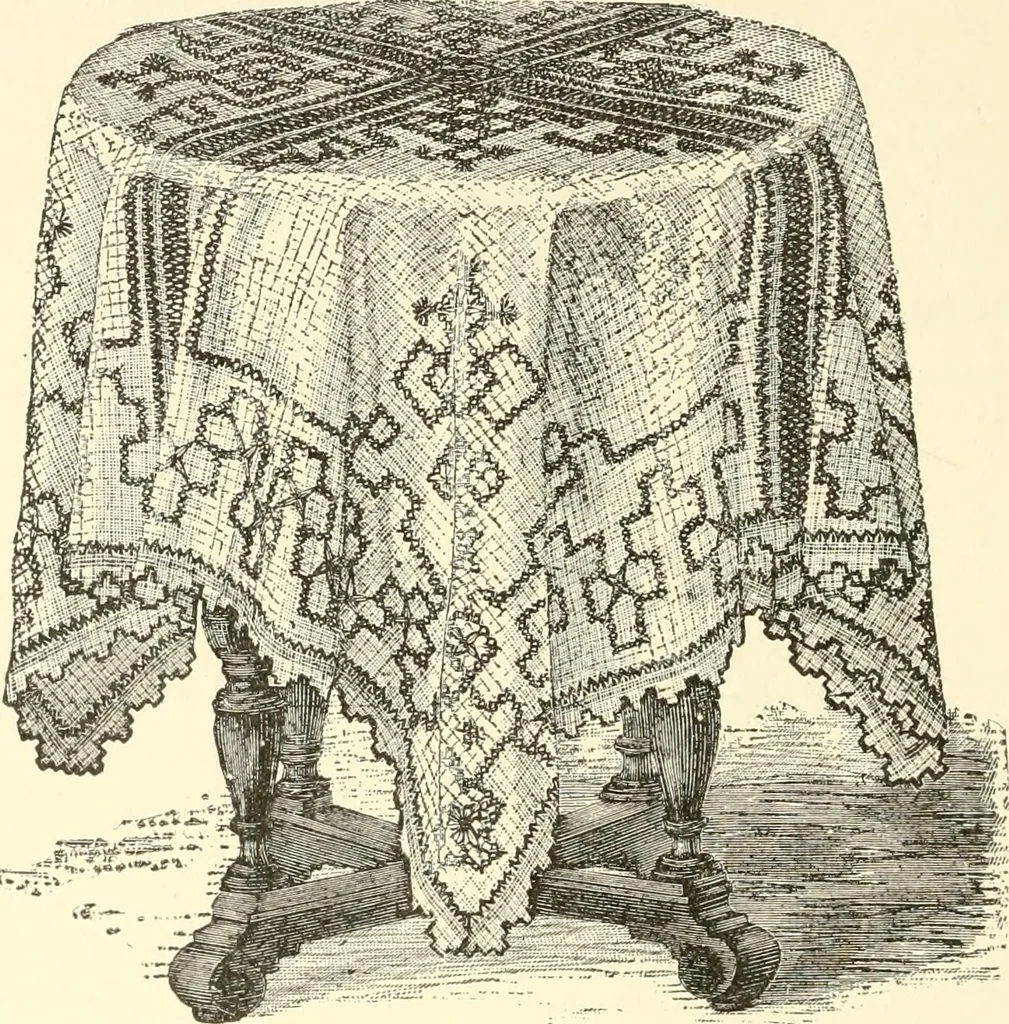 An illustration from Dainty work for pleasure and profit, 1891, leaf 259