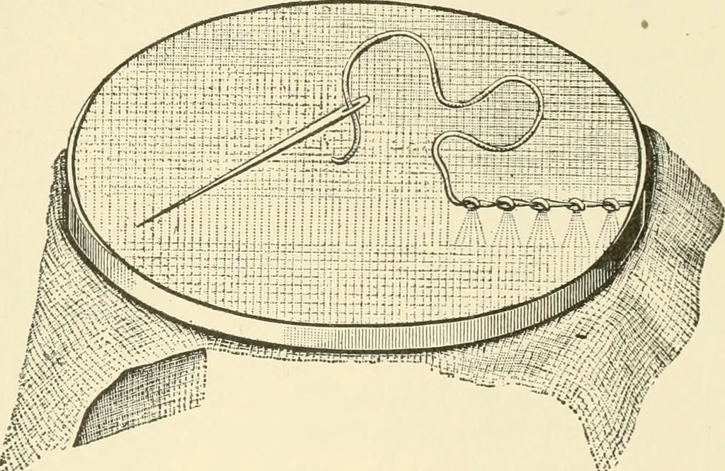 An illustration from Dainty work for pleasure and profit, 1891, leaf 272