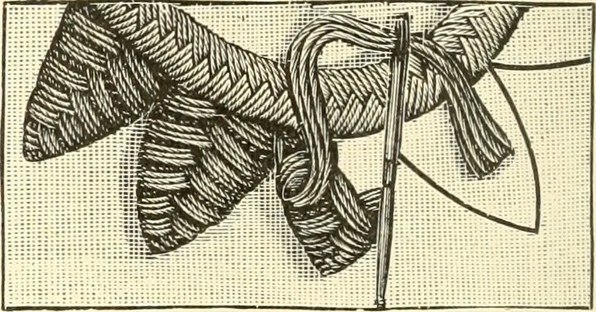 An illustration from Dainty work for pleasure and profit, 1891, leaf 63