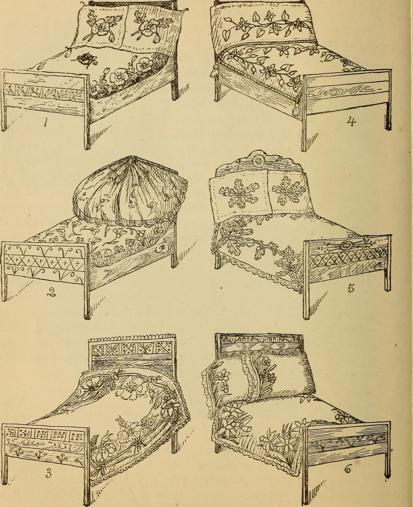 An illustration from Dainty work for pleasure and profit, 1893, leaf 148