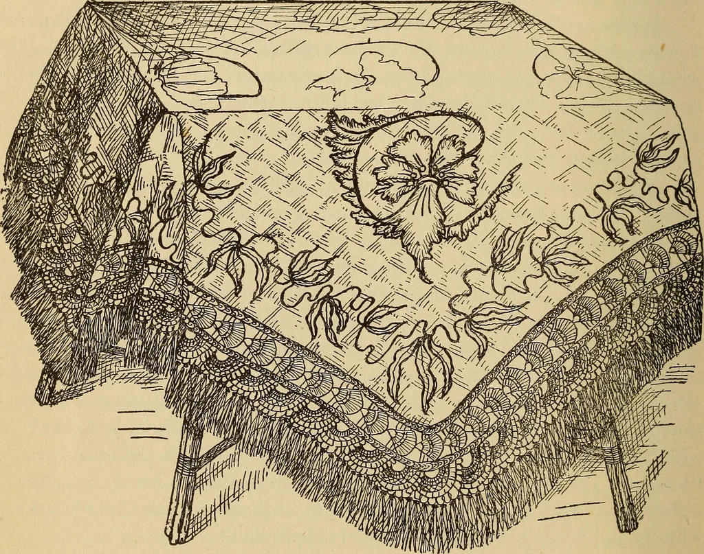 An illustration from Dainty work for pleasure and profit, 1893, leaf 154