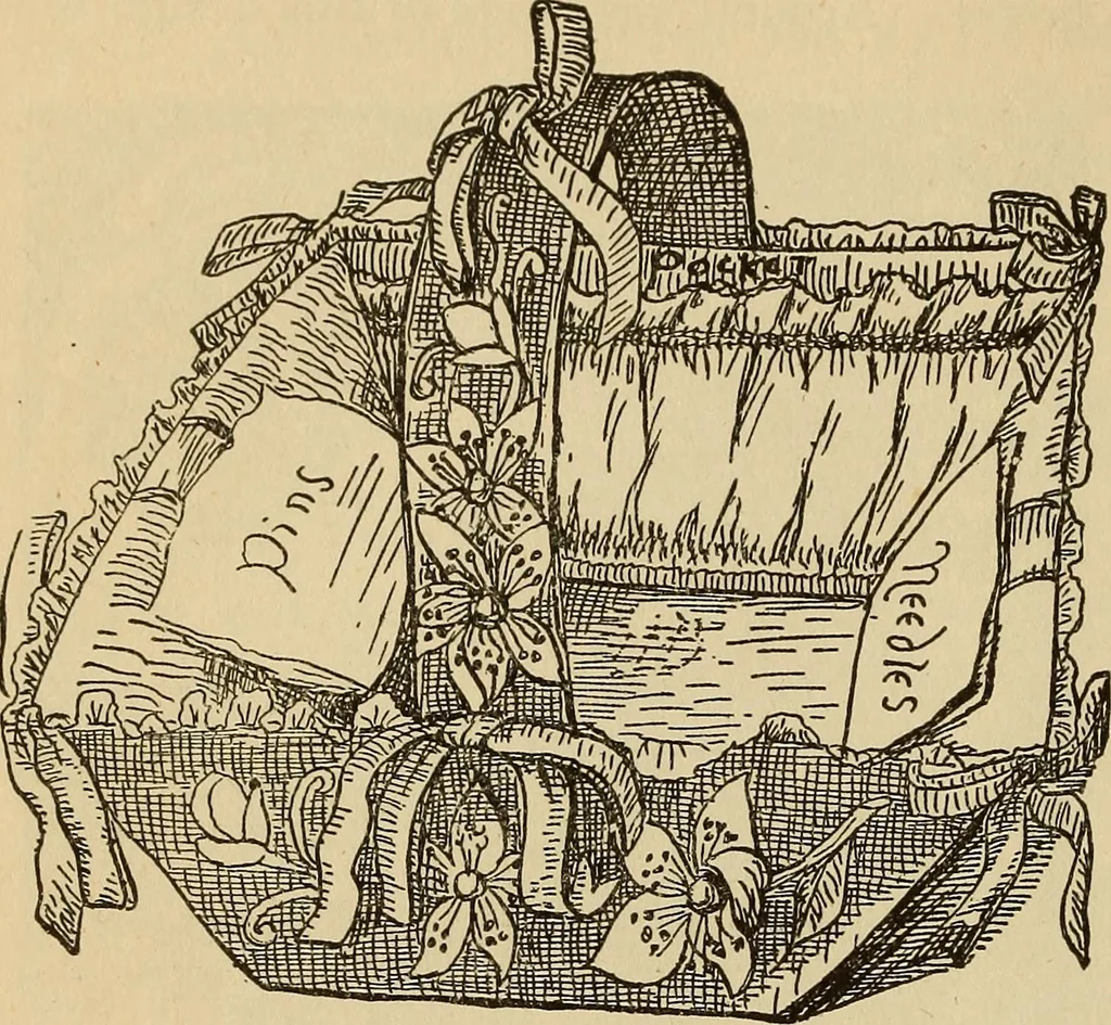 An illustration from Dainty work for pleasure and profit, 1893, leaf 182