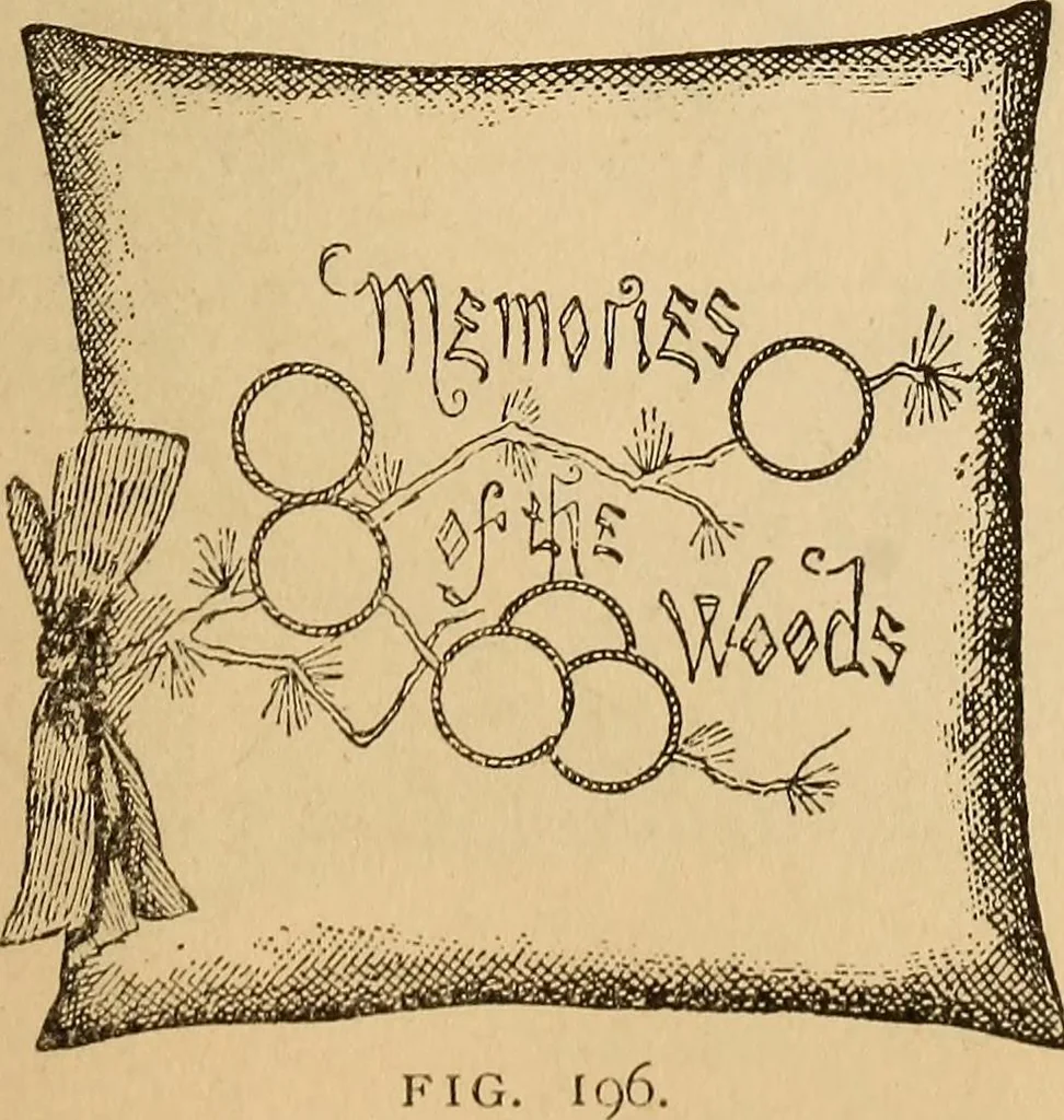 An illustration from Dainty work for pleasure and profit, 1893, leaf 195