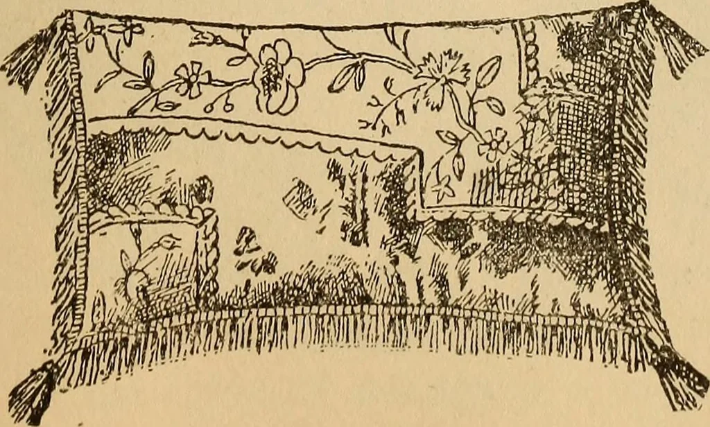 An illustration from Dainty work for pleasure and profit, 1893, leaf 197