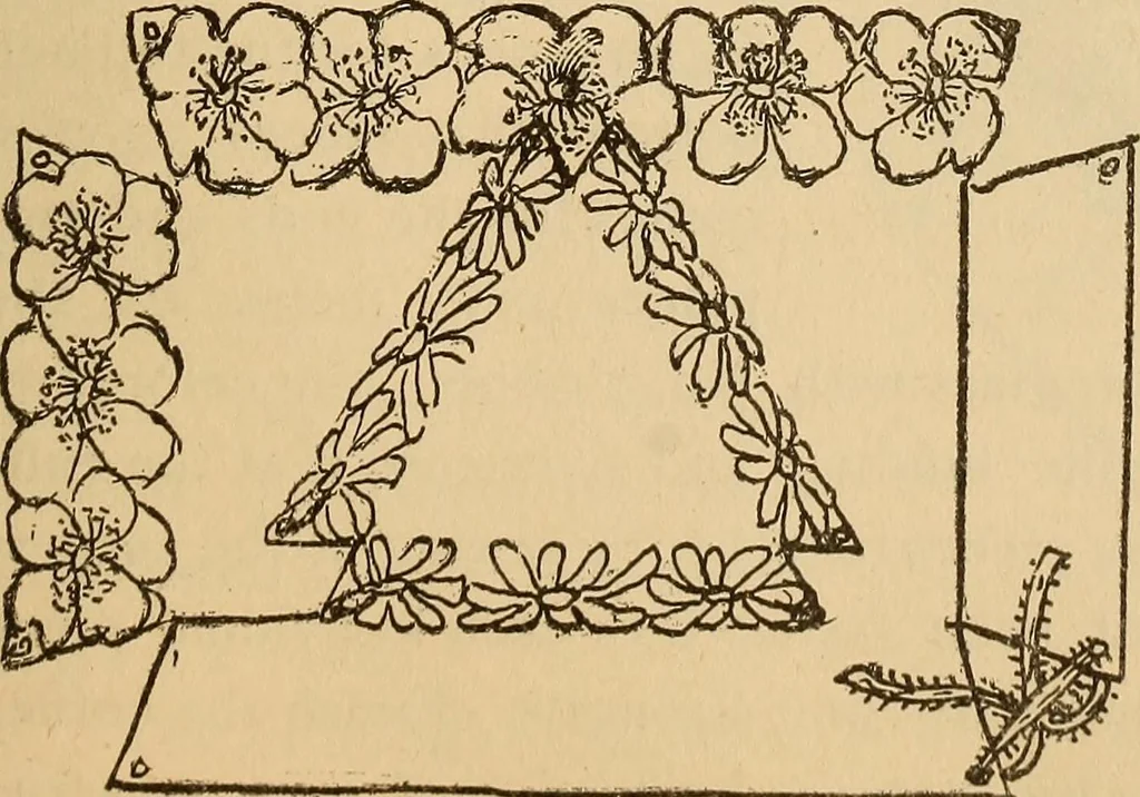An illustration from Dainty work for pleasure and profit, 1893, leaf 203