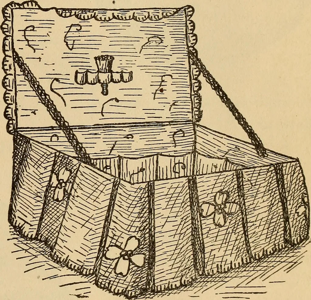 An illustration from Dainty work for pleasure and profit, 1893, leaf 221
