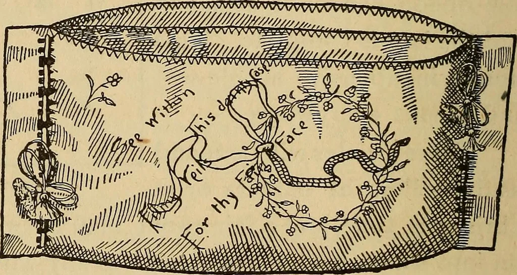 An illustration from Dainty work for pleasure and profit, 1893, leaf 446