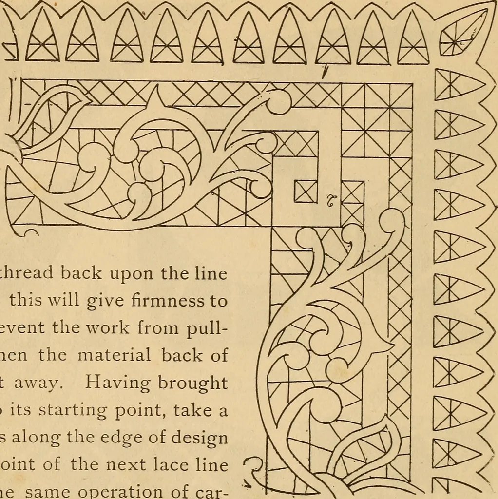 An illustration from Dainty work for pleasure and profit, 1893, leaf 69