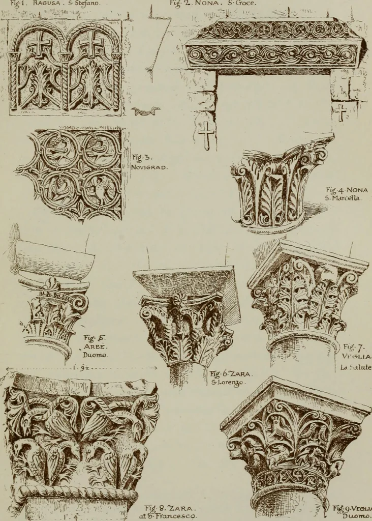 An illustration from Dalmatia, the Quarnero and Istria, with Cettigne in Montenegro and the island of Grado, 1887, leaf 248