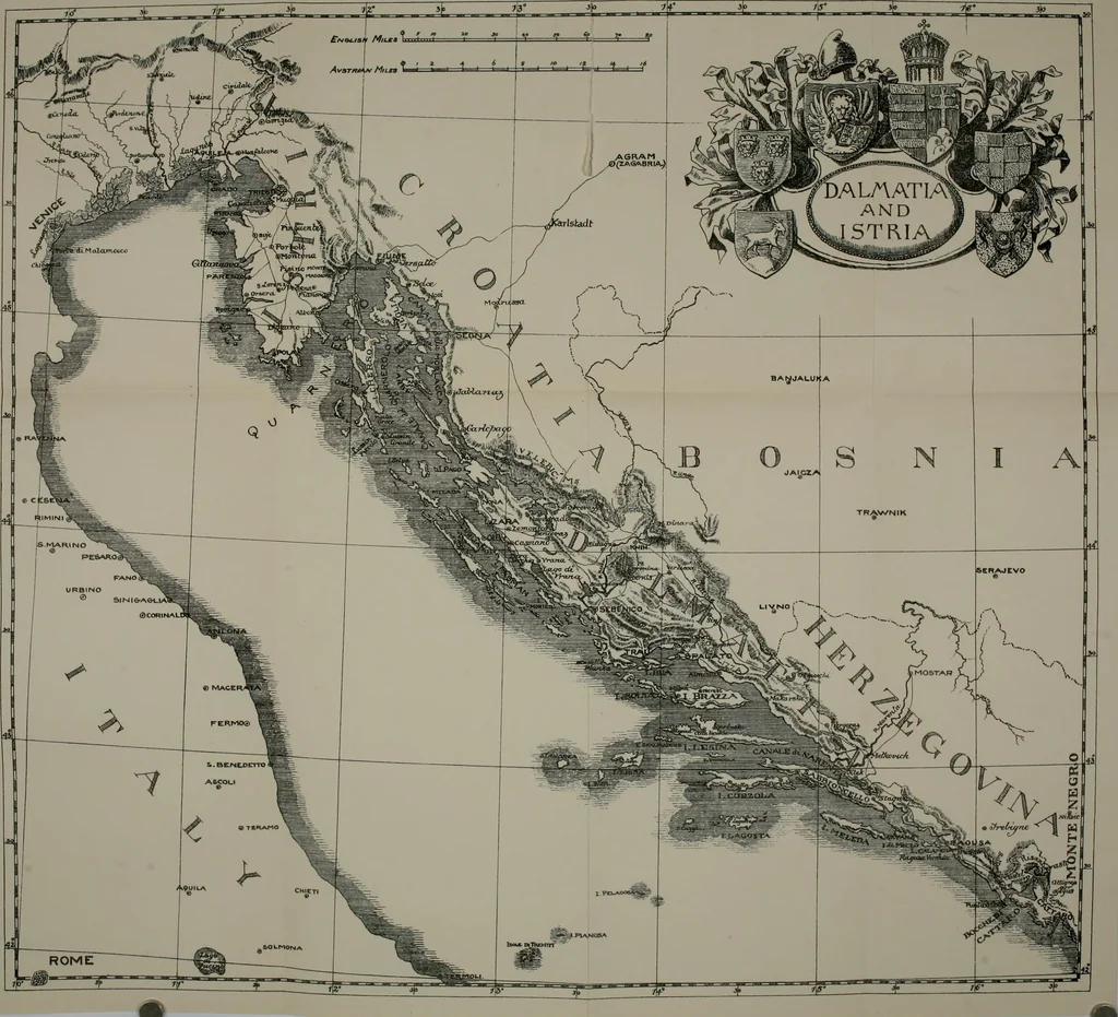 An illustration from Dalmatia, the Quarnero and Istria, with Cettigne in Montenegro and the island of Grado, 1887, leaf 33