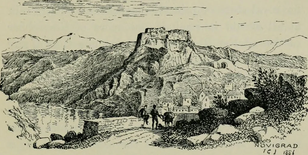 An illustration from Dalmatia, the Quarnero and Istria, with Cettigne in Montenegro and the island of Grado, 1887, leaf 380
