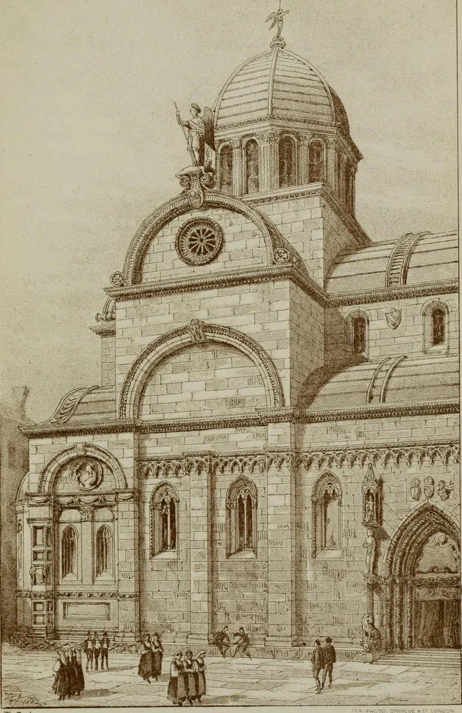 An illustration from Dalmatia, the Quarnero and Istria, with Cettigne in Montenegro and the island of Grado, 1887, leaf 434
