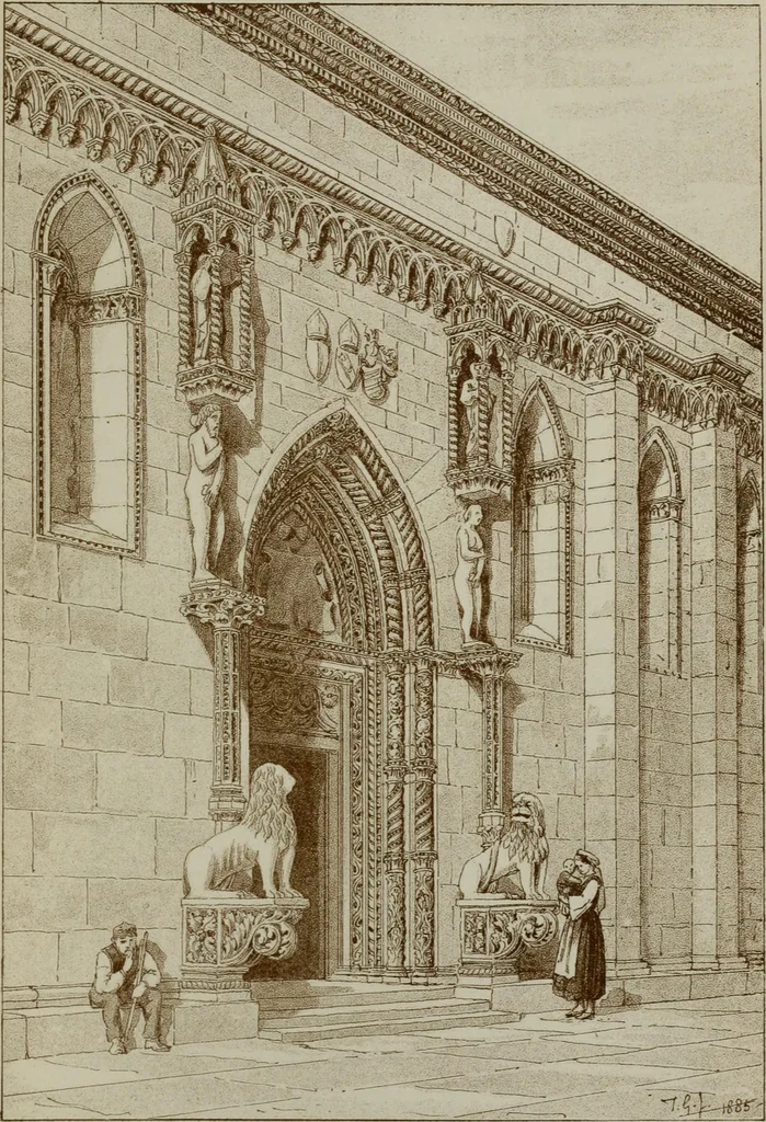 An illustration from Dalmatia, the Quarnero and Istria, with Cettigne in Montenegro and the island of Grado, 1887, leaf 442